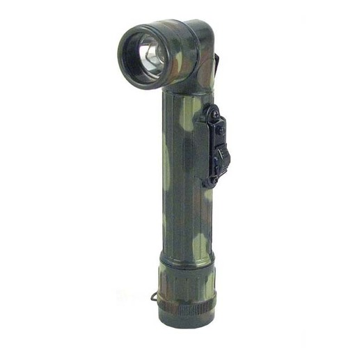 Woodland Camouflage Army Style Mini Anglehead Flashlight Set