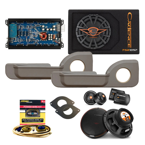 Speakers, Subwoofer, Amplifier & Wiring Kit To suit Toyota Land Cruiser 79 Series Single Cab