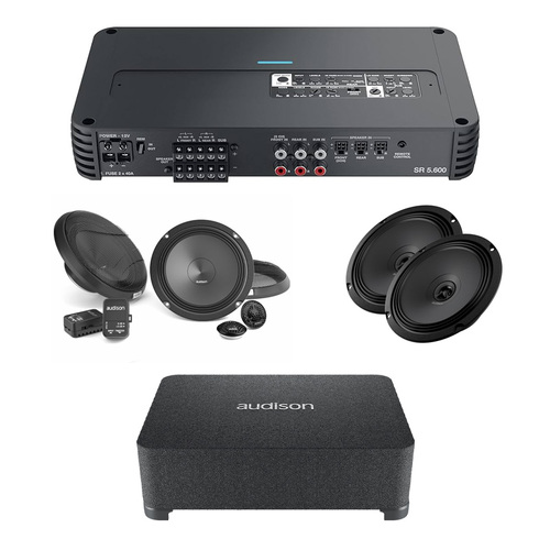 EOFY SALE Audison 6-CH Amplifier, Front & Rear Speakers & Subwoofer