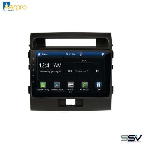 Aerpro AMTO18 10" Wireless Apple CarPlay Android Auto Head Unit To Suit Toyota Landcruiser 0 Series 12-16