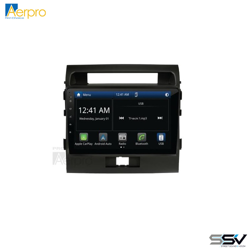 Aerpro AMTO43 10" Multimedia Receiver To Suit Toyota Landcruiser 200 Series 2012-2021 with SWC