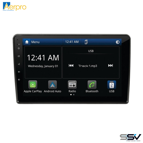 Aerpro AMVW2 10" Wireless Apple CarPlay Android Auto Head Unit To Suit VW various 04-16