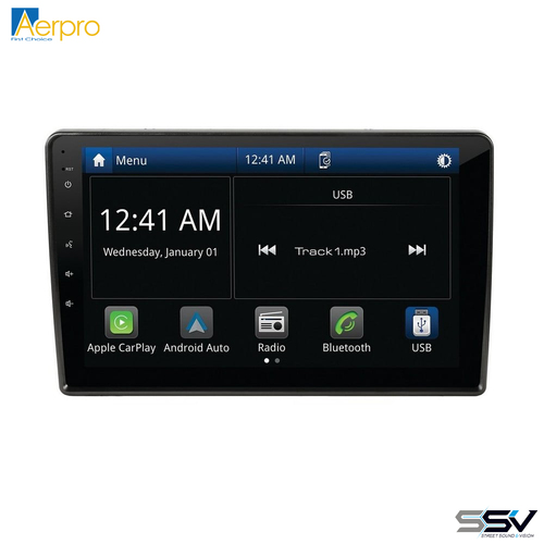 Aerpro AMVW3 10" Wireless Apple CarPlay Android Auto Head Unit To Suit VW various 04-15