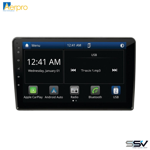 Aerpro AMVW4 10" Wireless Apple CarPlay Android Auto Head Unit To Suit VW various 15-on with Factory MIB-PQ unit