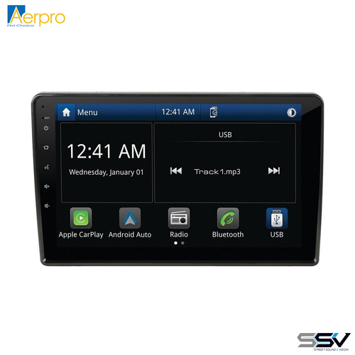 Aerpro AMVW5 10" Wireless Apple CarPlay Android Auto Head Unit To Suit VW Beetle/Tiguan 15-16 with factory MIB-PQ unit