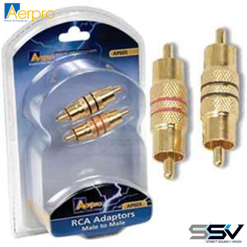 Aerpro AP605 M/m rca adaptor (pkt2)