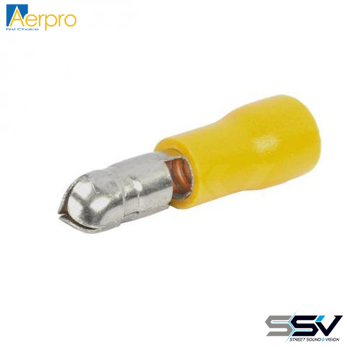 Aerpro APBM4Y 5Mm male bullet terminal yellow - 100pcs