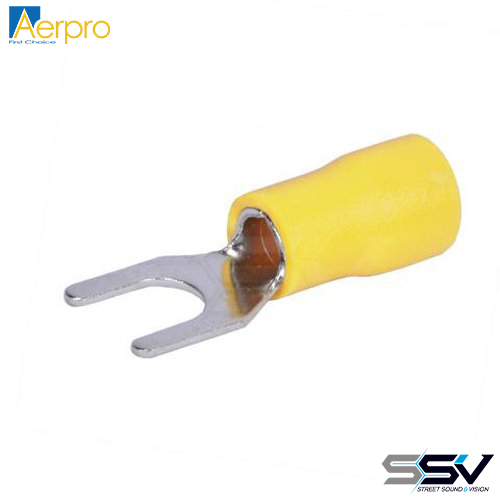 Aerpro APF10Y 5.3Mm fork terminal yellow - 100pcs