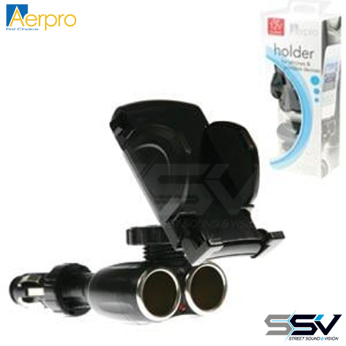 Aerpro APH200S Universal holder twin 12v skts