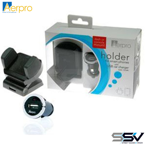 Aerpro APH364 Phone holder with 21a usb charger