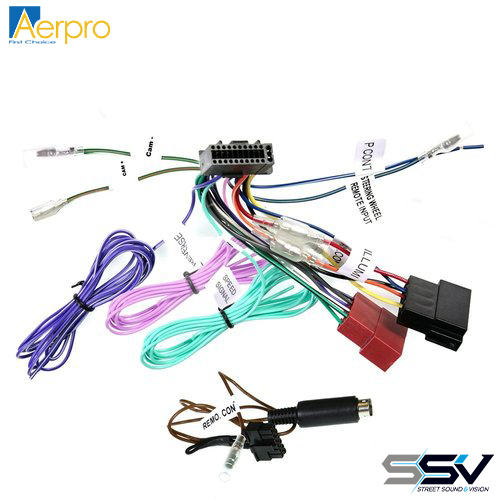 Aerpro APP9KE7 22PIN Kenwood to ISO Harness with Speed Signal & SWC Patch Lead