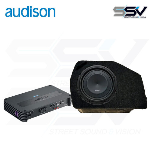 Audison Subwoofer in box & Mono amplifier to suit Ford Ranger & Mazda BT50 Dual Cab 2012+