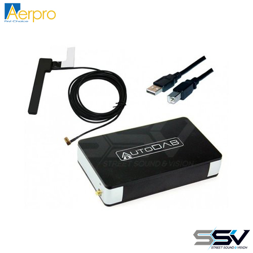 Aerpro AUTODAB DAB+ Digital Radio Interface Connected via USB