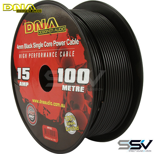 DNA AWP4201 4mm Single Core Cable Black 100 Metres