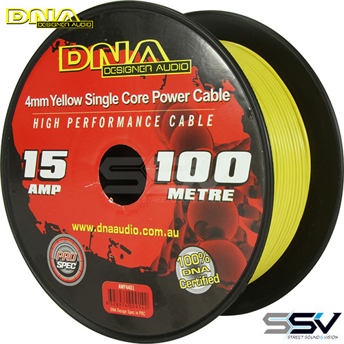 DNA AWP4401 4mm Single Core Cable Yellow 100 Metres