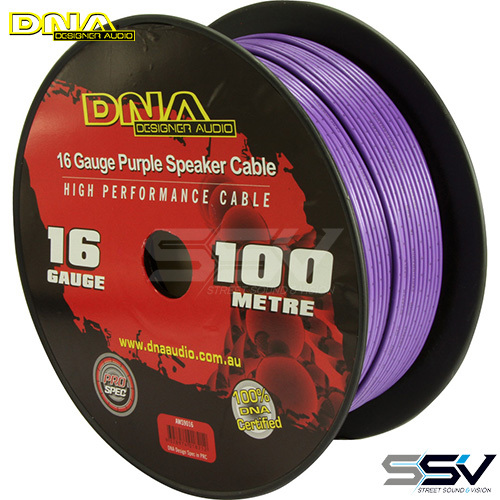 DNA AWS9016 16 Gauge Speaker Cable Purple 100 Metres