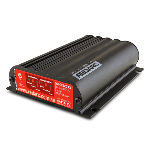 Redarc BCDC2420-LV 24V 20A Low Voltage In-Vehicle DC Battery Charger