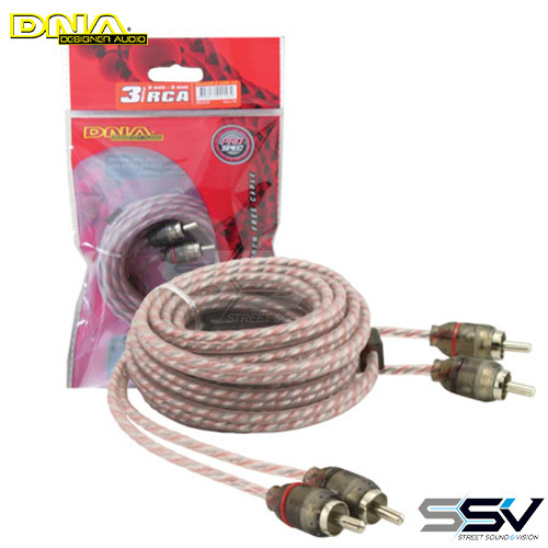 DNA BRCA403R Bulk 3.0 Metre 2 To 2 RCA Cable - Red