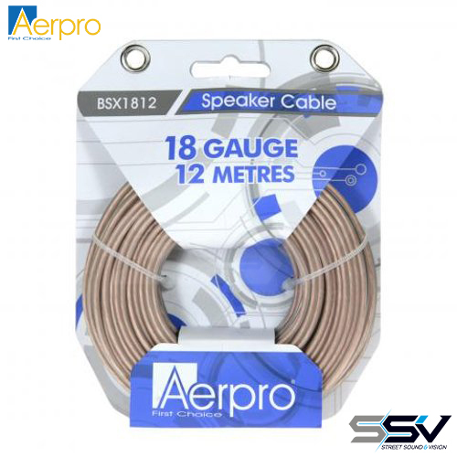 Aerpro BSX1812 Bassix 18ga 12m speaker cable