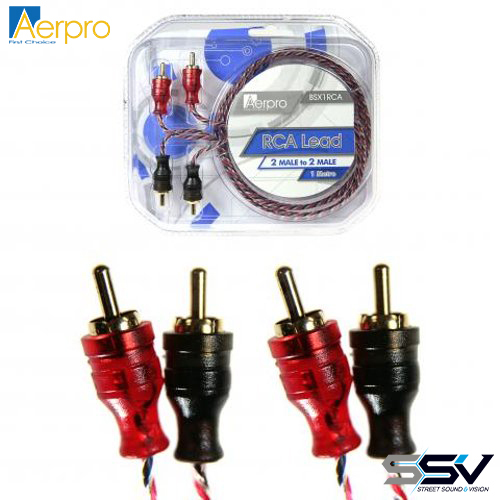 Aerpro BSX1RCA Bassix 1.0m rca lead 2m-2m