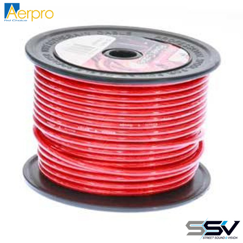 Aerpro BSX850R bassix 8ga 50m cable red