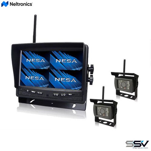 Neltronics CK-700W2HD 2.4GHz Wireless 7 Monitor with 2x HD Cameras 