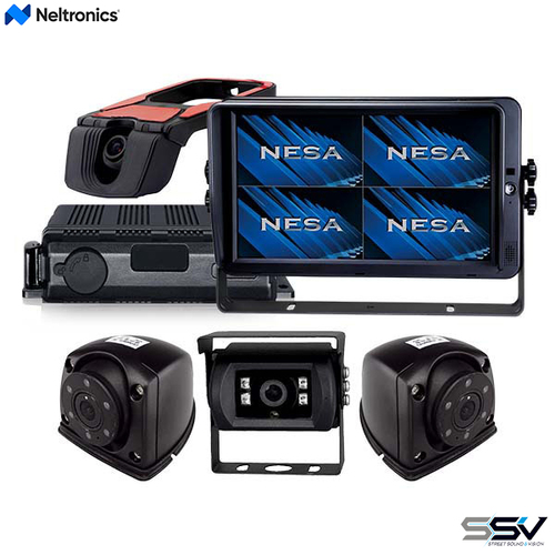 Neltronics CK-DVR4206 10? Quad Touchscreen Full HD Multi Channel Drive Recorder Kit 