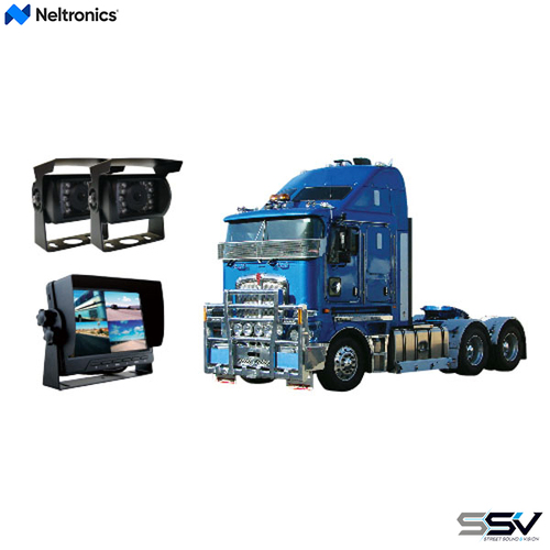 Neltronics CK-TRUCK7 Truck Dual Camera & Quad View Monitor Kit 