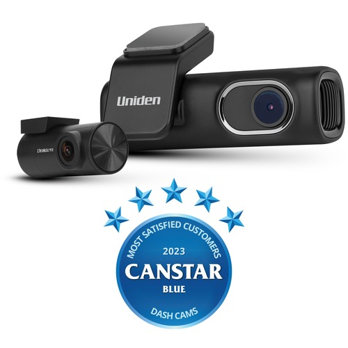 Uniden 2.5K Front & Rear Dash Cam DASHVIEW SR