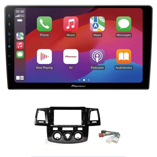 Pioneer DMH-AP6650BT 9" head unit & Aerpro AKTO49 Installation Kit to suit Toyota hilux pre 2011 