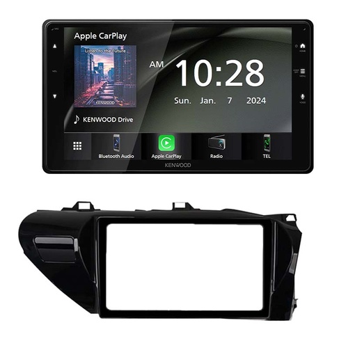 DMX823WXS 9" Multimedia Receiver & Kenwood Facia Kit To Suit Toyota Hilux