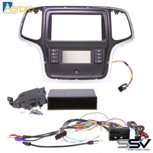 Aerpro FP8326K Install & Facia Kit Silver To Suit Jeep Grand Cherokee WK