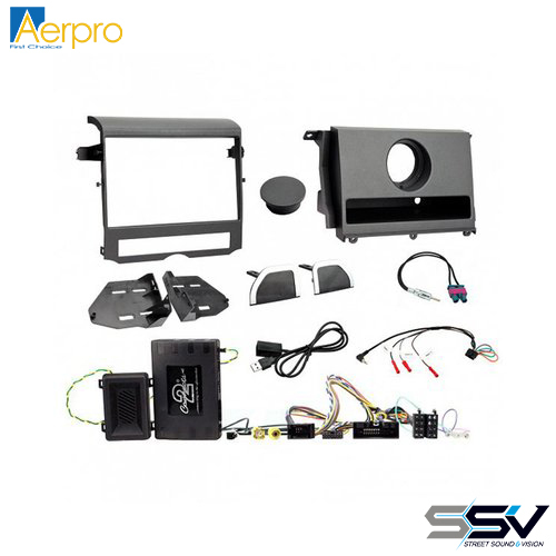 Aerpro FP8409KC Double DIN Black Install Kit for Landrover Discovery 4 Small OEM Basic Display