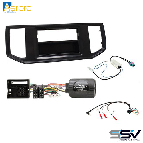 Aerpro FP8466K Single DIN Install Kit for Volkswagen Crafter 2017- Matte Black