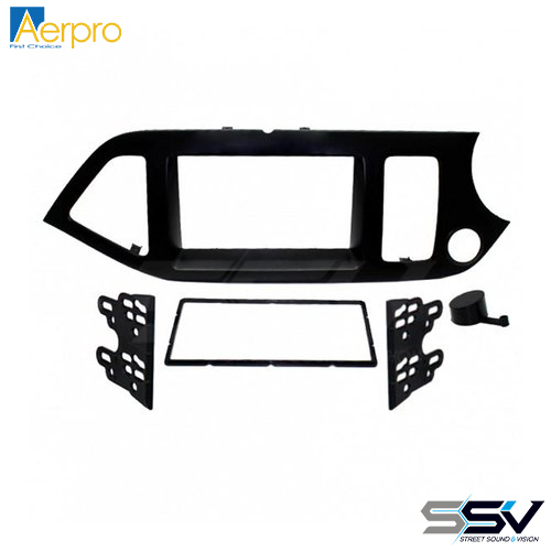 Aerpro FP8552 Double DIN Black Facia Kit to suit Kia Picanto