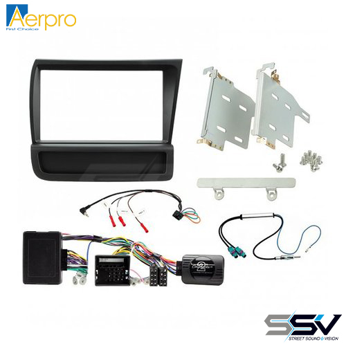 Aerpro FP8559K Double DIN Black Install Kit to suit Audi R8 Non-MMI OEM System