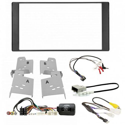 Aerpro FP8580K4 Double DIN Matte Black Install Kit Suit Subaru Impreza/Forester/WRX/Liberty Exiga