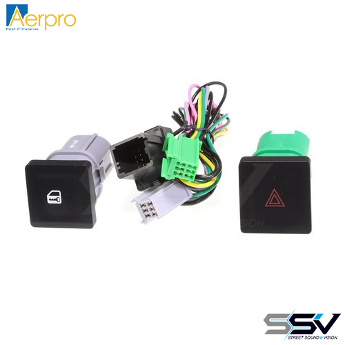 Aerpro FP9033HZ Hazard & Door Lock Switch Kit to Suit FP9033 & FP9033K