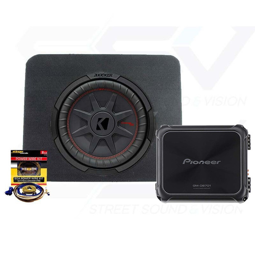 Kicker Car Audio Pack with Pioneer Amp & Wiring