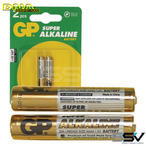 DNA GP25AC2 AAAA Alkaline Battery - 2 Pack