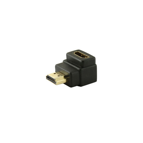 LOCTEK HDMI-PLUG TO HDMI-SOCKET RIGHT ANGLE ADAPTOR