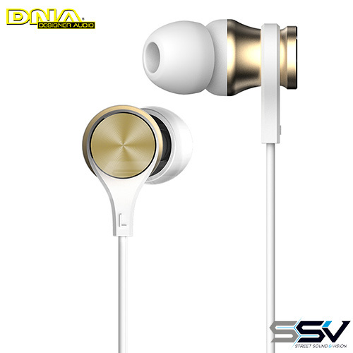 DNA HP3952 In Ear Phones With Remote & Mic - Gold