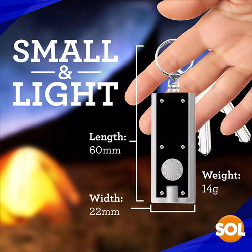 LED Keychain Light Ultra Bright Flashlight Keyring Camping Mini Pocket Torch