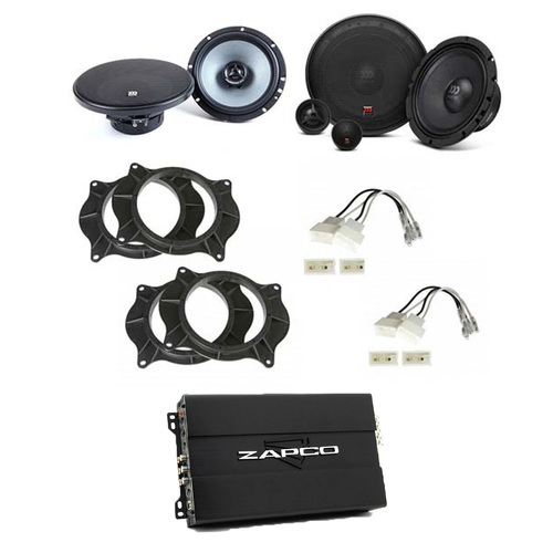 Morel Front & Rear speaker & Amplifier pack to suit Dual Cab Hilux 2015+