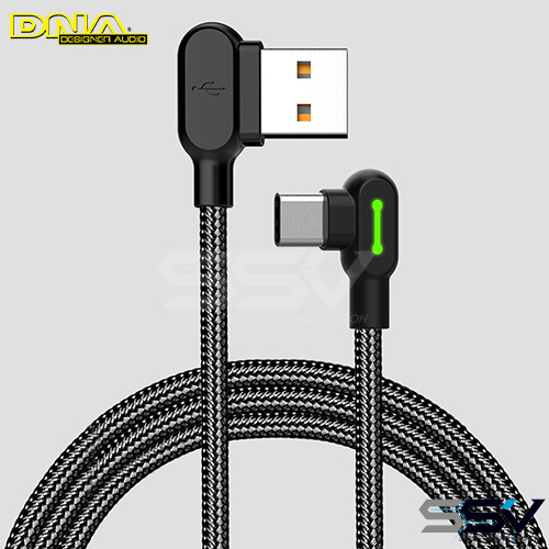 DNA MCA5282 Nylon RAngle Type-C to RAngle USB 1.8m