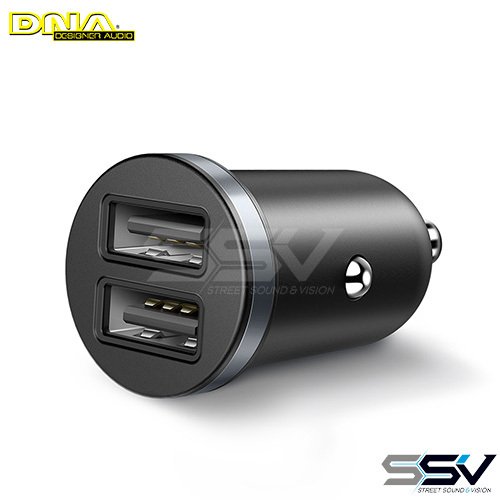 DNA MCC6601 Compact 2.4A Dual USB 12/24V Car Charger