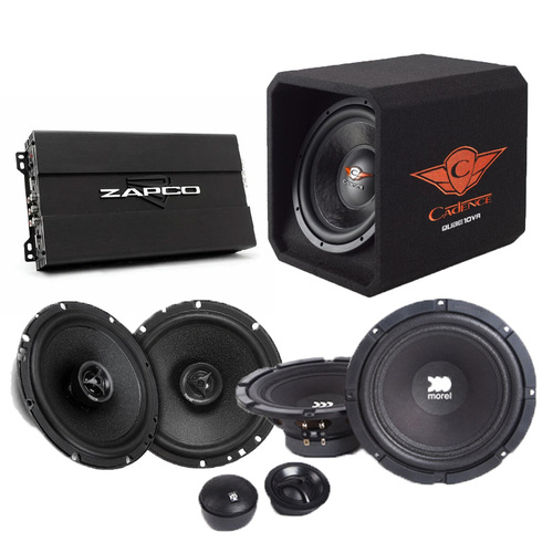 Morel Speakers, Zapco Amplifier and Active Subwoofer Package