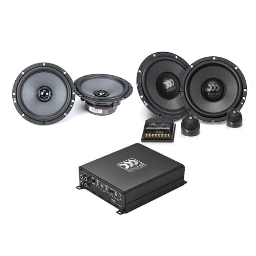 Morel Tempo Ultra Front & Rear Speakers and MPD Amplifier Package