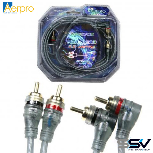 Aerpro MX255 maxcor 2.5m rca lead 2m - 2m(r/a)