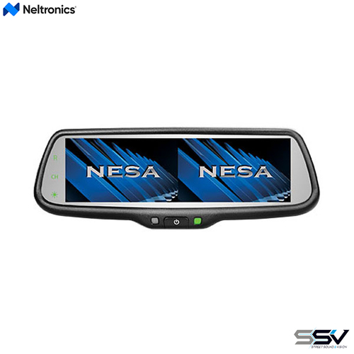 Neltronics NSR-73R Rear View Mirror with 7.3 Screen & 3 Camera inputs 